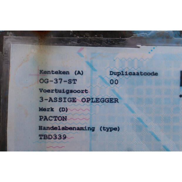 2001 Pacton TBD339-43139970