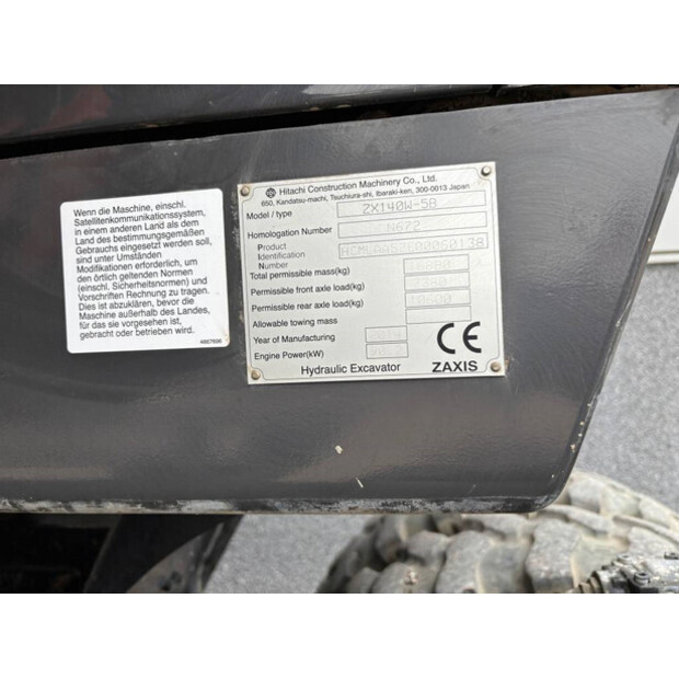 2014 هيتاشى ZX140W-5B-43158632