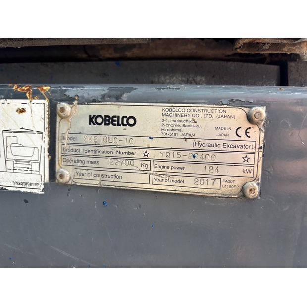 2017 KOBELCO SK210LC-10-43175141