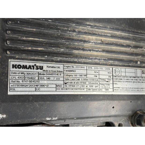 2017 Komatsu PC360LC-11-43175181