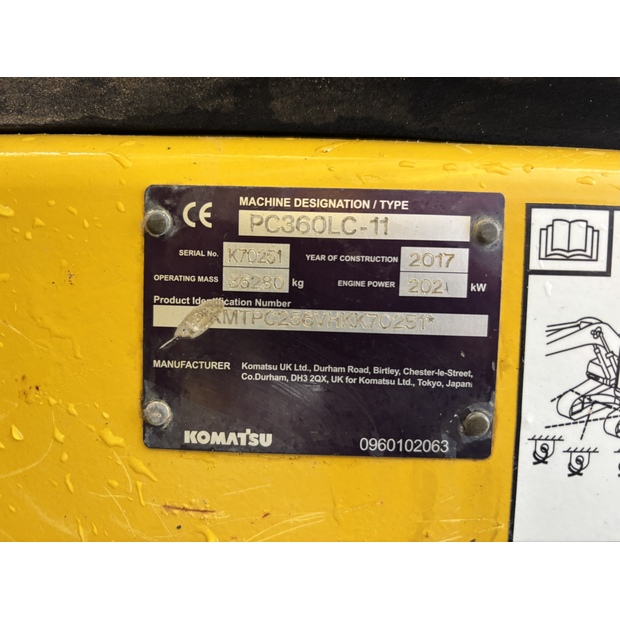 2017 Komatsu PC360LC-11-43175183