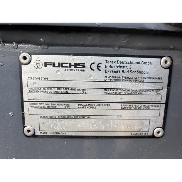2020 FUCHS MHL331F-43175429