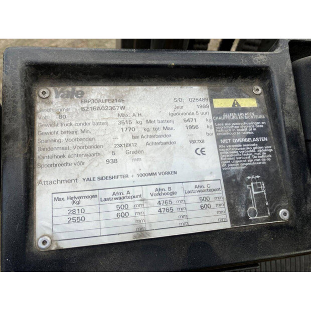 1999 Yale ERP30ALF-43184489