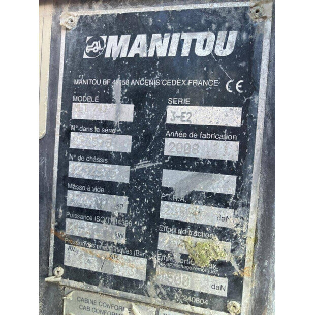 2008 Manitou MLT 742-43184629