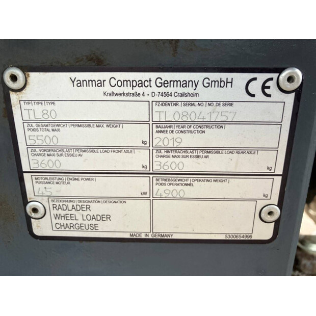 2019 SCHAEFF TL 80-43184726