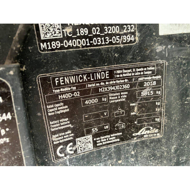 2018 Linde H40D-02-43184764