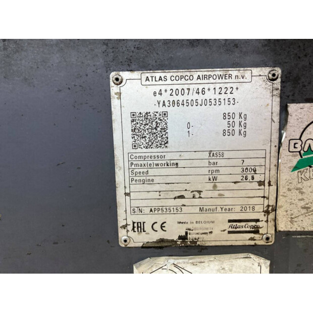 2018 Atlas-Copco XAS58-43184857