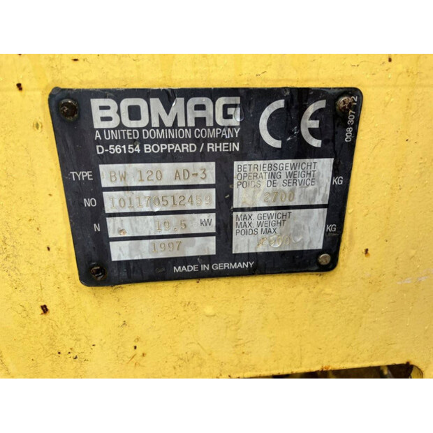 1997 BOMAG BW 120-43184907