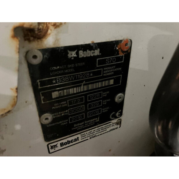 2016 BOBCAT S70-43185144