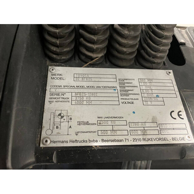 2008 Toyota 02-8FG25-43185172