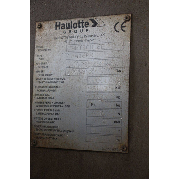 2011 Haulotte HA16PX-43200602