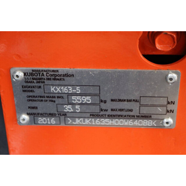 2016 KUBOTA KX163-5-43200835