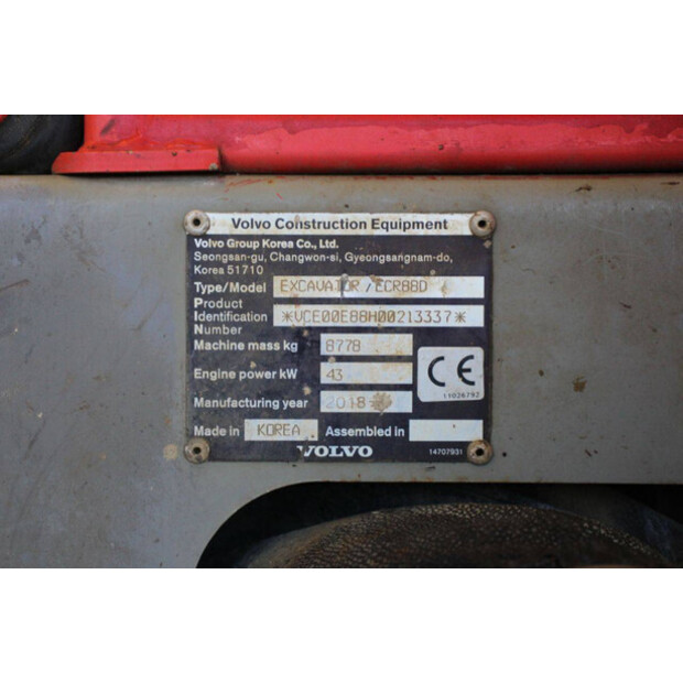 2018 فولفو ECR88D-43202032