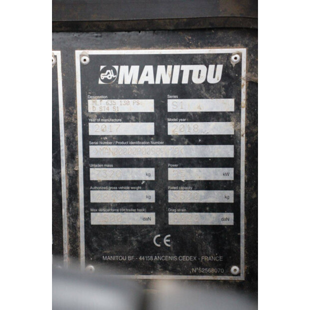 2017 Manitou MLT 635-130PS-43202122