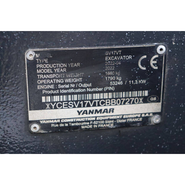 2022 YANMAR SV17VT-43202638