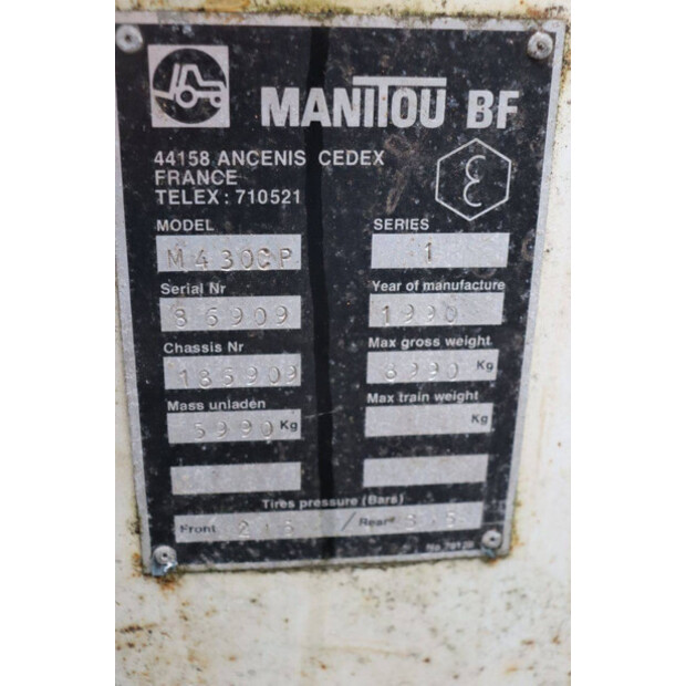 1990 Manitou M430CP-43203779
