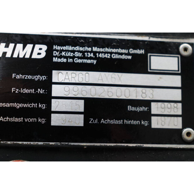 1998 إتش إم بي CARGO AX6X-43203906