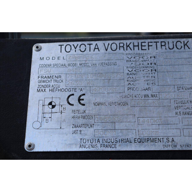 2006 Toyota 7FBMF16-43205105