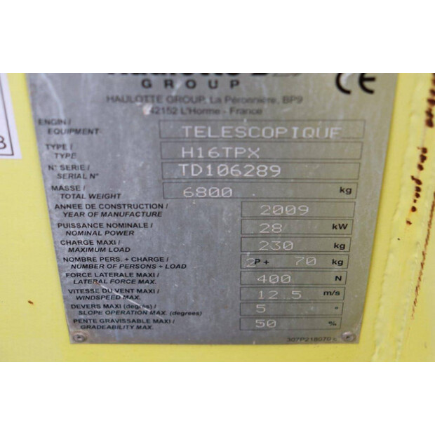 2009 Haulotte H16TPX-43205133