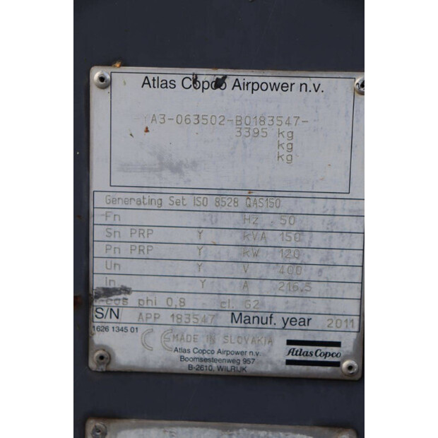 2011 Atlas-Copco QAS150-43205365