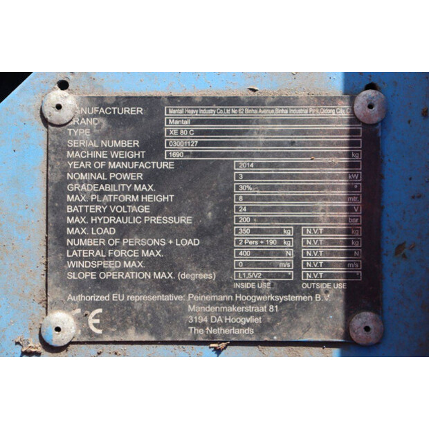 2014 Mantall XE80CT-43205638
