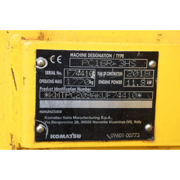 2019 كوماتسو PC16R-3HS-43206594