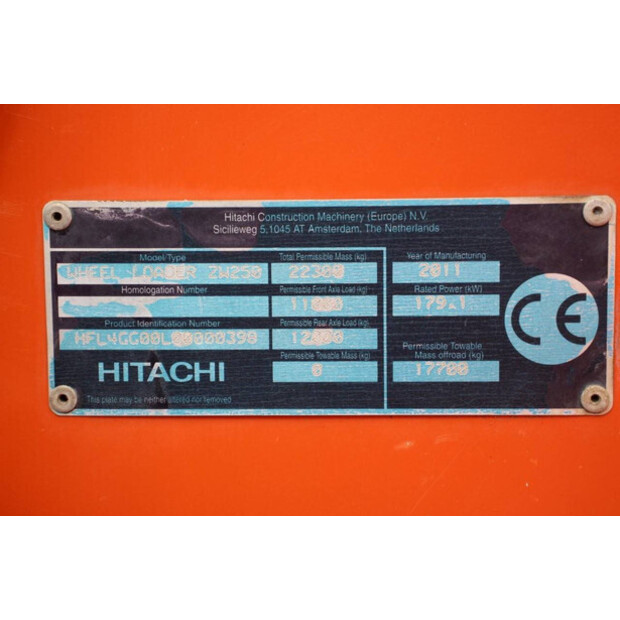 2011 Hitachi ZW250-43207722