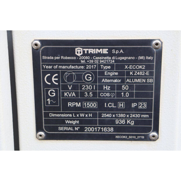 2017 Trime X-ECOK2-43208300