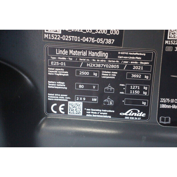 2021 Linde E25-01-43209344