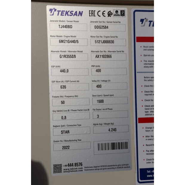 2022 Toekan TJ440BD-43210417