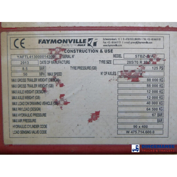 2013 Faymonville STBZ 4VA-43210727