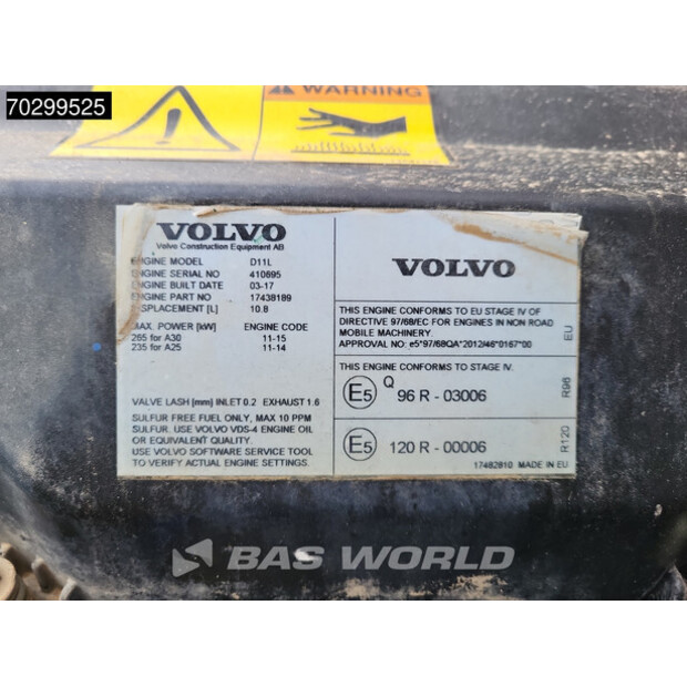 2017 Volvo A30G-43244736