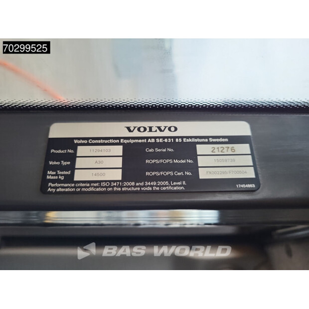 2017 Volvo A30G-43244765