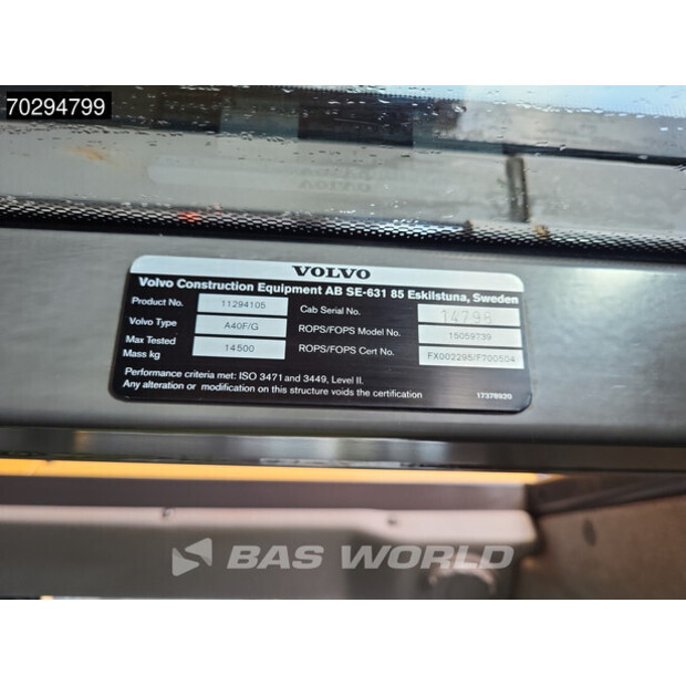 2016 Volvo A40G-43246049