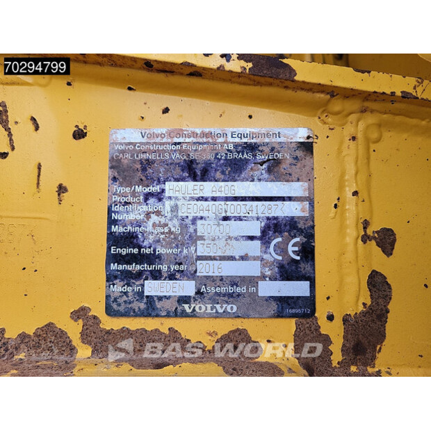2016 Volvo A40G-43246051