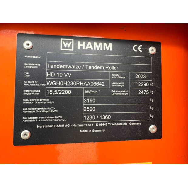 2023 HAMM HD10VV-43250889