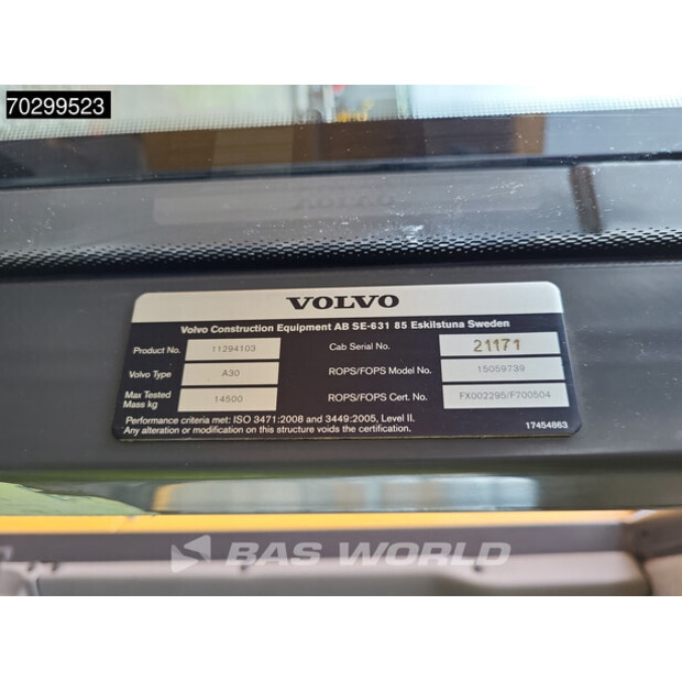 2017 Volvo A30G-43252206