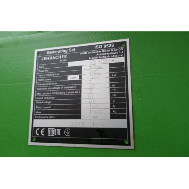 2021 Jenbacher JMS320GS-B,L-43254331