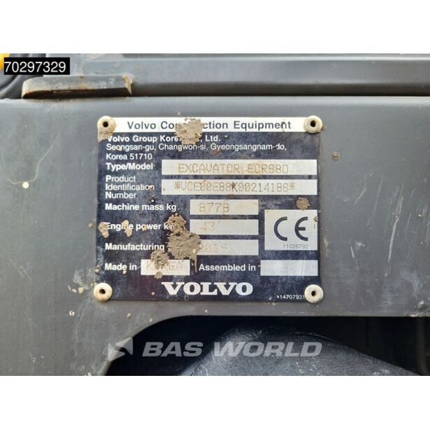 2019 فولفو ECR88D-43256016