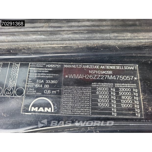 2007 MAN TGA 33.360-43292991