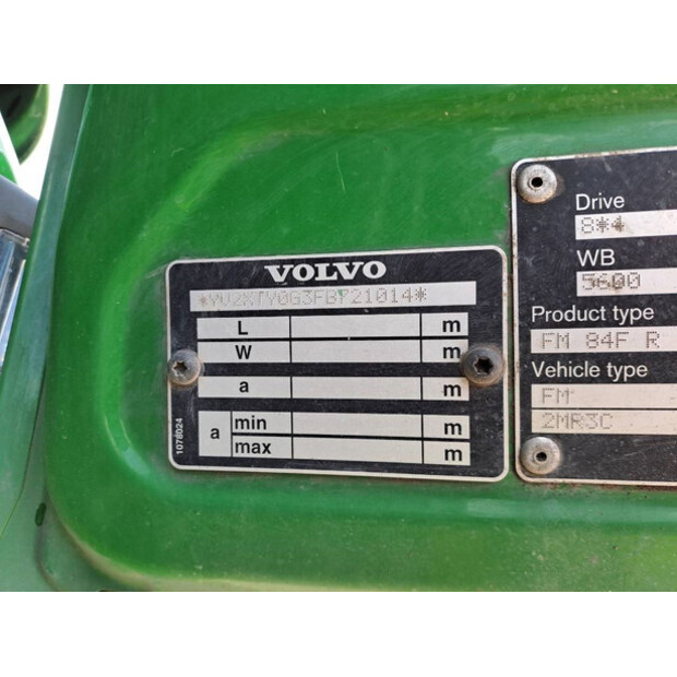 2015 Volvo FMX 460-43309209