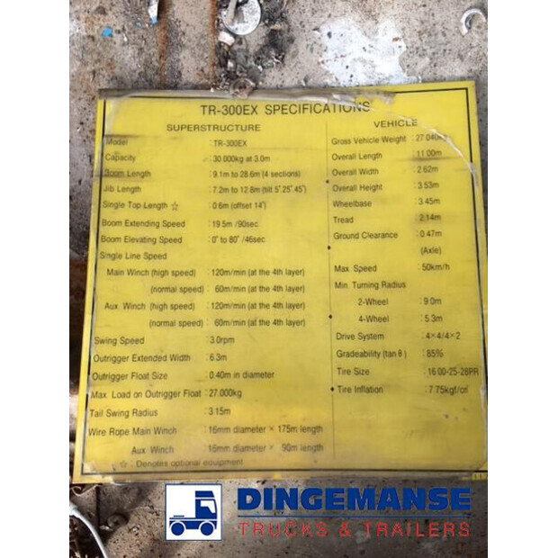 1997 Tadano Faun TR300EX-43309289