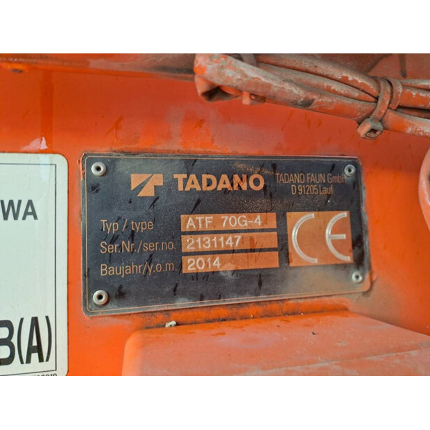 2014 TADANO ATF70G-4-43309386