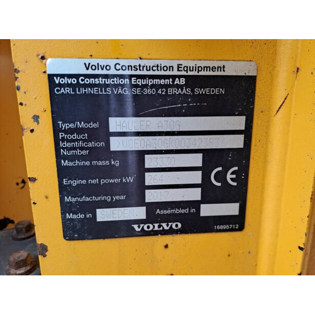 2017 Volvo A30G-43310644