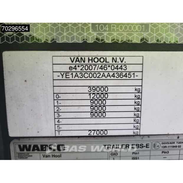 2022 Van Hool TUV 07/26-43311156
