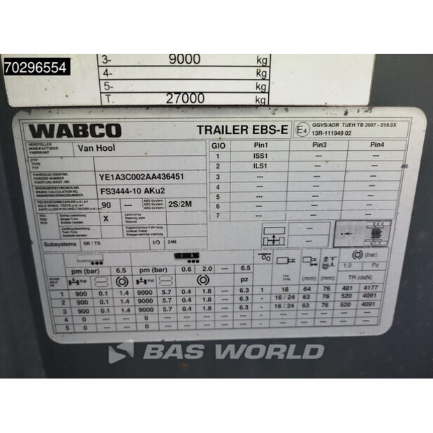 2022 Van Hool TUV 07/26-43311157