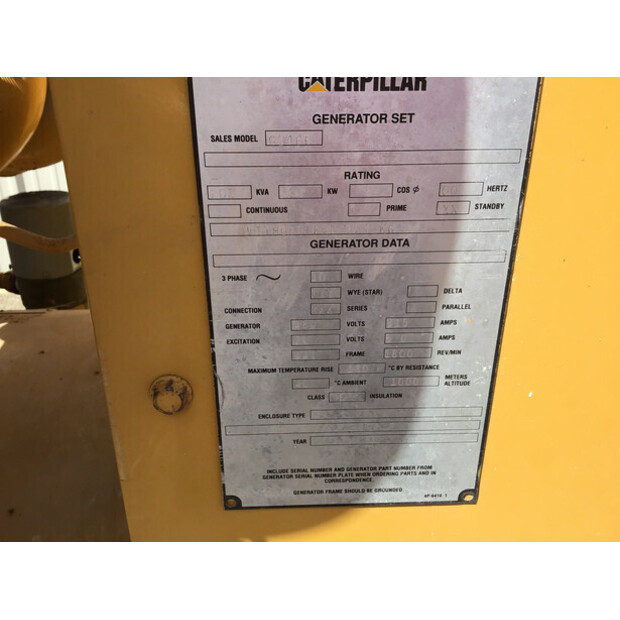 CATERPILLAR CATERPILLAR G3406 GENERATOR 202 KVA GAS USED-43314741