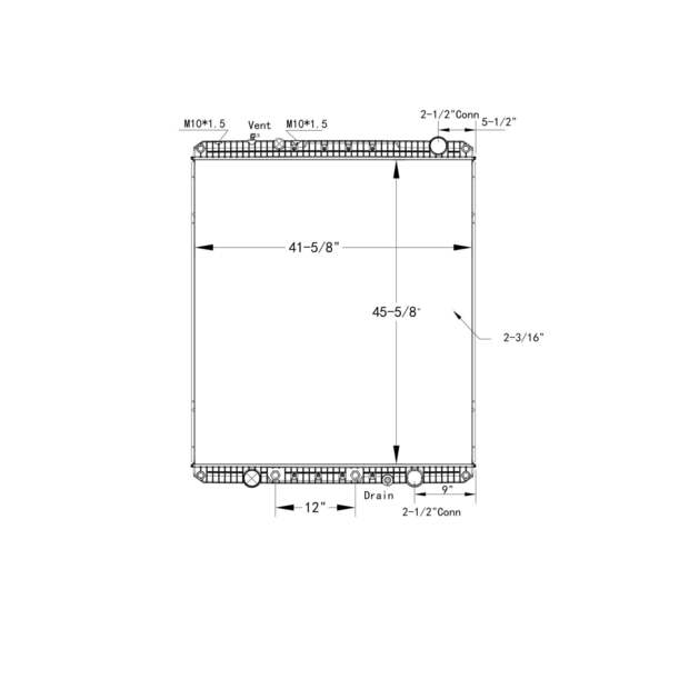 Radiator-PTR Freightliner Used-43331780