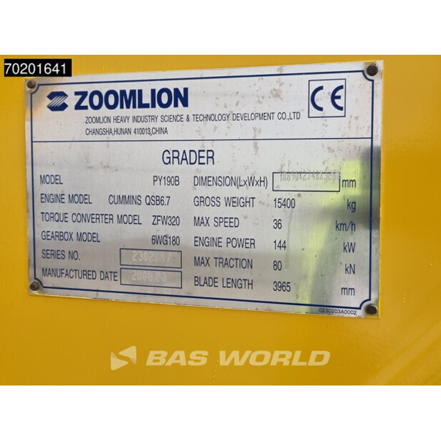 2008 Zoomlion PY190B-43363367