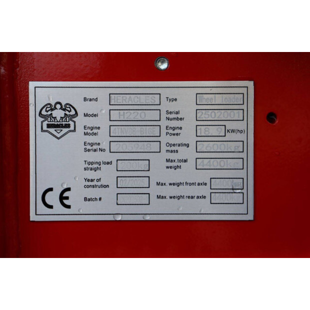 2025 Heracles H220-43366320